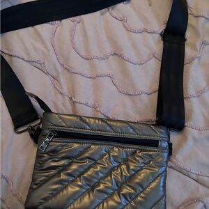 Metallic Quilted Crossbody Bag